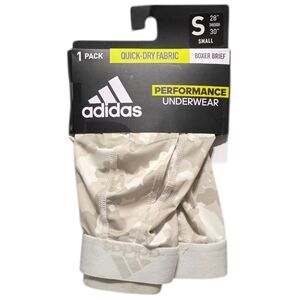Adidas Athletic Comfort Fit Quick-Dry Preformance Mens Boxer Brief Putty Camo S